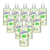 Softlan Weichspüler Weiße Blumen, 12 x 650ml - pflanzenbasierte Wäschepflege für unwiderstehlich weiche W