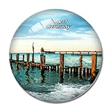 'N/A' Zingst Sea Germany 3D Kühlschrankmagnet Whiteboard Magnet Souvenir Kristallg