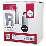 Rayher 34202000 Kreativ-Beton Paste, 1 Paste 250ml,2 Lasur 25ml, Karton 1S