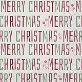 Cocktail-Servietten, 3-lagig, Motiv 'Winter Merry Christmas', 40 Stück