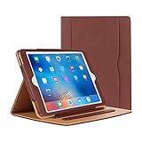 iPad Air Hülle - iPad PU Leder Smart Schutzhülle Cover Case mit Ständer Funktion und Auto-Einschlaf/Aufwach für Apple iPad Air/Neu iPad 9.7 (5th Generation) 2017 (braun)