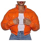 Eaylis Kurzjacke Damen,Mode Reflektierende Daunenjacke,Teenager Mädchen Sportjacke Warm Winterjacke,Übergangsjacke Steppjacke Halten Frauen Casual Coat Tops Funktionsjacke D