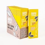 Weisse Schokolade ohne Zucker von Soopergood – mit Mandelmilch - Vegan – Glutenfrei - Low Carb – mit Stevia gesüßt - Keto Schokolade - Ohne Maltit – 12er Pack mit 40g Rieg
