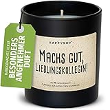 Lieblingskollegin Duftkerze im Glas mit Spruch aus Soja 100% natürlich, handgemacht - nachhaltig persönlich Geschenk Geschenkidee bester Kollege beste Kollegin Arbeitskollegin - Abschied Danke sag