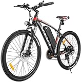 VIVI E Bike 27.5 Zoll Elektrofahrrad E-Mountainbike, 350W Elektro Pedelec Elektrisches Fahrrad Mit 10.4Ah-36V Akku für Shimano 21-Gang E-Bike Herren D