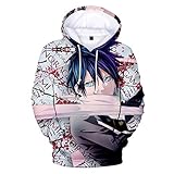 YTQQ-Noragami-3D Print Jacket Men Hip Hop Hoodies,Long Sleeves Casual Anime Boys/Girls Sweatshirt,Kangaroo Pocket Hoodie-XXXL