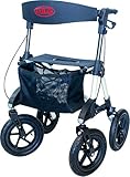 Antar AT51031 Aluminium Outdoor Rollator mit Luftbereifung für Wald-und Feldweg