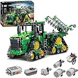 Technik Ferngesteuert Traktor, 1706 Teile Technic Groß Motorisierter Traktor Modell für 9620 RX Bausteine Klemmbausteine Bauset Kompatibel mit Lego Technik