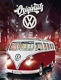 Große VW Volkswagen Fleece-Decke Bulli T1 Rot 130 cm x 170 cm Camper-Van Bus Auto Car Decke Kuscheldecke Tagesdecke Schmusedecke Flauschdecke Wohndecke Tagesdecke passend zur Bettwäsche 087-B
