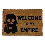 Koko Doormats Fußmatte für den Hauseingang Ein Fußabtreter für Drinnen und Draußen - Rutschfeste Matte aus Natürlichen Kokosfasern mit Strapazierfähiger PVC-Basis (Welcome to my Empire)