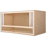 REPITERRA Holzterrarium für Reptilien & Amphibien, Terrarium mit Frontbelüftung 100x60x60