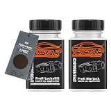 TRISTARcolor Autolack Lackstift Set für VW/Volkswagen LH8Z Toffee Braun Metallic/Toffee/Graciosabraun Metallic Basislack Klarlack je 50