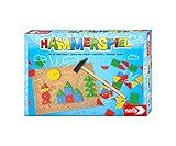 Noris 606049101 Hammerspiel, Lern- und Geschicklichkeitsspiel mit 50 bunten Holzbauteilen in verschiedenen Formen, für Kinder ab 4 J