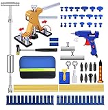 Fybitlilian Auto Dellen Reparaturset Professionelle Auto Lacklos Entfernen Werkzeuge Körper Dellen Abzieher Heavy Duty für Hagel Tü