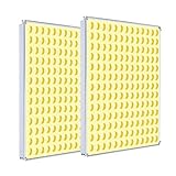 CXhome 2 Pcs 75W LED Pflanzenlampe Vollspektrum, 338 LEDs Grow Light Pflanzenlicht Led Grow Lamp für Zimmerpflanzen Gemüse und B