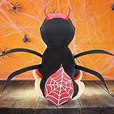 Idepet Haustier Hund Halloween Spinne Kostüm Katzen putzt Sich Haustier Kleidung Anzug für Welpen kleine mittlere Hunde Chihuahua Teddy Mops Weihnachtsfeier Halloween Kostüme O