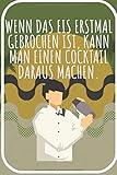 Wenn das eis erstmal gebrochen ist kann man einen Cocktail daraus machen: Cocktail Buch zum selberschreiben für deine Rezepte. 120 Seiten. Perfektes Geschenk für Hobby und Berufs Barkeep