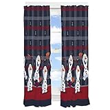 Mezone Franco Kids Window Curtain Panels Drapes Set, 82' x 63', Disney Frozen 2 O