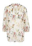 s.Oliver Damen Tunikabluse mit Metallicstreifen cream AOP 44