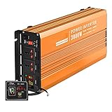 Spannungswandler 12V/24V/36V/ 48V zu AC 110V 220V Reiner Sinus 6000W/ 10000W Kfz Wechselrichter mit LCD- Display und USB- Anschluss+ 2AC- Steckdosen+ Fernbedienung ( Color : 48V , Size : 110V/6000W )