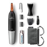 Philips NT5175/49 Norelco Nasenhaar-Trimmer 5100 für Gesichtsbehaarung, Präzision-Trimmer für H