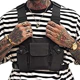 Clape Universal Radio Walkie Talkie Brusttasche Harness Pack, Hands Free Weste Chest Rig Bag Geschirr Taschen Rucksack
