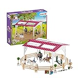 Schleich 42389 Horse Club Spielset - Reitschule mit Reiterinnen und Pferden, Spielzeug ab 5 Jahren,10.8 x 40 x 31.5