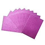 BIKHYY 10 Blatt Glitzer Klebefolie A4 Selbstklebende Glitzerfolie Aufkleber Bastelfolie für DIY Handwerk Scrapbooking Deko (Rosa)