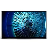 Goodvk Tragbarer Monitor 15,6-Zoll-4K-Berührbarer Automatischer Drehender Typ C-Gaming-Display-Bildschirm Leicht und Tragbar (Farbe : Black, Size : 15.6 Inch)