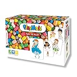 PlayMais Fun to Play Fashion Bastelset für Kinder ab 5 Jahren I Motorik-Spielzeug mit 550 Stück, Modevorlagen zum Spielen mit Anleitung I Natürliches Spielzeug I Fördert Kreativität & Feinmotorik