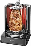 Dönergrill für Zuhause Hähnchengrill mit Drehspieß Drehgrill 1500 Watt (Multigrill, Schaschlikspieße, Edelstahl, Rotisserie)