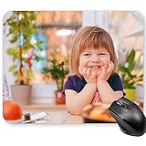 Benutzerdefinierte Mauspad, Personalisierte Mauspad mit Foto Bild Text, Gestalten Sie Ihr Gaming Mousepad, für Familie, Freunde, Geburtstag, Valentinstag,, 25x30