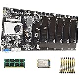 BTC-T37 Mine Mainboard DDR3 8G Speicher 128G MSATA Hard Drive Kit Assembly schwarz 8G RAM