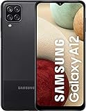 Samsung Galaxy A12 Android Smartphone ohne Vertrag, 4 Kameras, großer 5.000 mAh Akku, 6,5 Zoll HD+-Display, 64 GB/4 GB RAM, Handy in Schwarz, Deutsche V