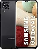 Samsung Galaxy A12 Android Smartphone ohne Vertrag, 4 Kameras, großer 5.000 mAh Akku, 6,5 Zoll HD+-Display, 64 GB/4 GB RAM, Handy in Schwarz, Deutsche V