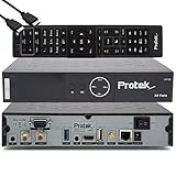 Protek X2 Twin SAT 4K - UHD HDR 2X DVB-S2 Twin Tuner, OpenATV E2 Linux Receiver, Smart TV-Box, YouTube, Aufnahmefunktion, Kartenleser, Media Player, USB 3.0, inklusive WiFi & EasyMouse HDMI-Kab