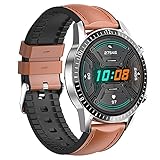 DZX Smartwatch, Fitnessuhr mit Blutdrucksauerstoffmonitor für Android-Handys und iOS-kompatibel, wasserdichter Fitness-Tracker für Männer und Frauen, F(C)