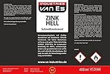 Zinkspray Hell 400ml / Rostschutz aus Zink hitzebeständig 200°C und eignet sich als Grundierung für Metall/Schnelltrocknend/Grau/Feuerverzinkung (11,75€/l) (3)