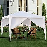 3x3 Pop-Up-Pavillon mit 4 Seiten, robuster Pavillon, Überdachung für den Außenbereich, wasserdicht, Gartenpavillon, Allwetter-Pavillon, Gartenzelt, Gorilla-Pavillon, Festzelt, Party