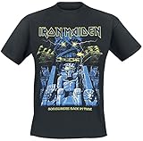 Iron Maiden Back in Time Mummy Männer T-Shirt schwarz L 100% Baumwolle Band-Merch, B