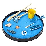 Sand Tischdekoration, Strand Landschaft Sand Tablett Micro Landschaft Dekoration für ShopsHotels für Büro Tische für Wohnzimmer für Teetische Schreib