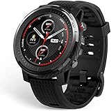 Amazfit Stratos 3 Smartwatch mit GPS und Musikspeicher, Sportuhr mit 19 Sportmodi, 1,34 Zoll MIP-Display, 5 ATM Wasserdicht, Fitness Tracker für Herren, O