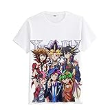 Yu-Gi-Oh Sommer Loose Rundhals Einfarbig Bedruckt Kurzarm für Männer und Frauen Casual T-Shirt Ob