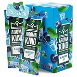 Aroma King - Premium Blueberry Ice Aromakarte 25er Set | Blueberry Ice Karte für unvergesslichen Flavour Geschmack | inkl. Schachtel zur Aufbewahrung der Blueberry Ice B