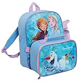 Disney Frozen 2 Rucksack + Lunchbox + Wasserflasche Passendes 3-teiliges Gepäck-Set für M