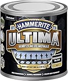 5379743 Hammerite ULTIMA Metallschutz Lack Rost 250ml Matt Tiefschwarz RAL 9005