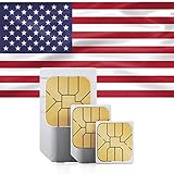 Prepaid-SIM-Karte - 5GB Internet-Daten USA, 5GB Roaming Kanada und Mexiko - Unbegrenzte Anrufe und Texte (15 Tage)