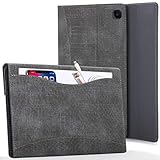 FC Hülle für Samsung Galaxy Tab S6 Lite - Galaxy Tab S6 Lite 10.4 Hülle mit Dokumenten-Tasche & S Pen Halter - Schwarz - Smart Auto Schlaf/Wach, Samsung Galaxy Tab S6 Lite 10,4 zoll 2020 Hülle, T