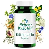 Hexen-Kräuter Bitterstoffe Kapseln mit Cholin* hochdosiert - 100 Stück - Hildegard von Bingen, Magen Darm, Artischocken Kapseln, Löwenzahn, W