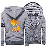 EMPERSTAR Kapuzenpullover Sweatshirt Polyester Funktionsbekleidung Paar Fitness Sport Freizeit Hoodie Grau+5XL